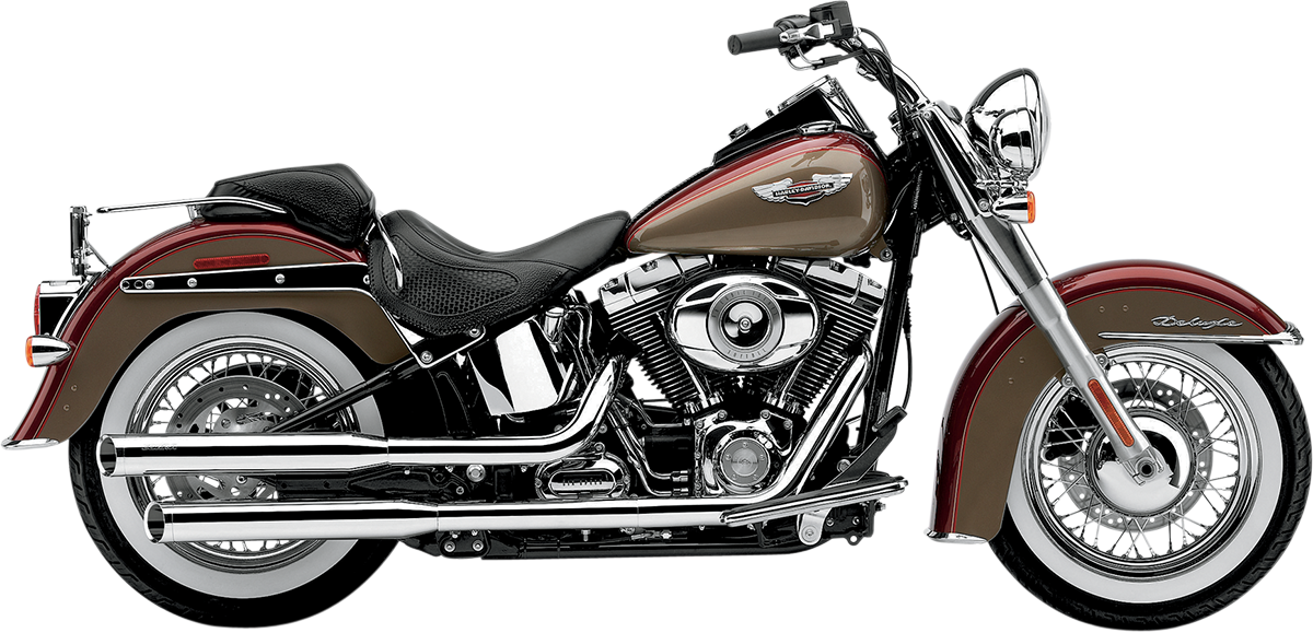 Cobra 3" Slip-On Mufflers For Harley Softail Deluxe / Crossbones 2007-2017