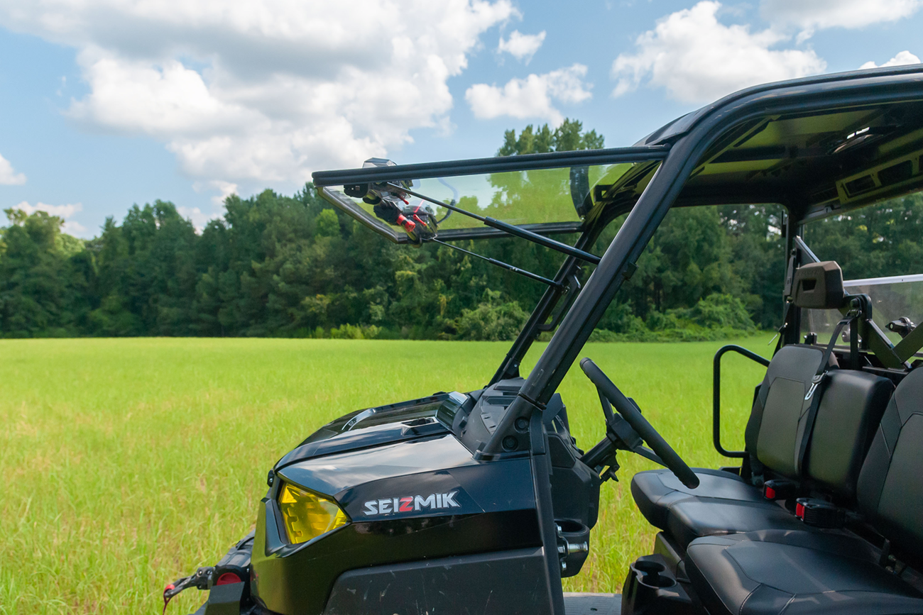 Seizmik Flip-Up Windshield With Vents Polaris Ranger XP 900 / 1000 / Crew 2013-2025
