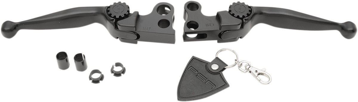Psr Journey Adjustable Lever Set for Harley Models - Black Harley Davidson