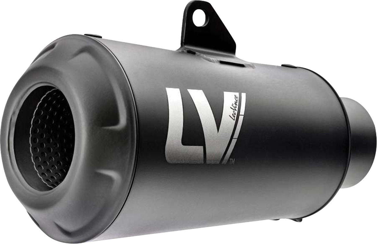 LEOVINCE Universal LV-10 Full Black Slip-On Muffler