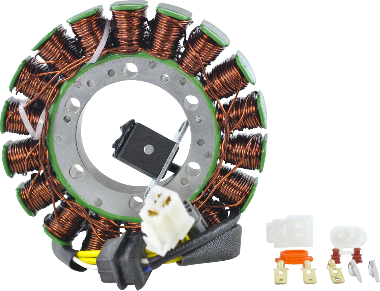 Rm stator Stator with Crankcase Cover Gasket - Suzuki