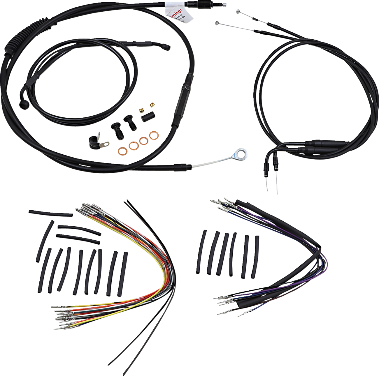 Burly Handlebar Cable Installation Kit For Harley Softail FL 2000-2006