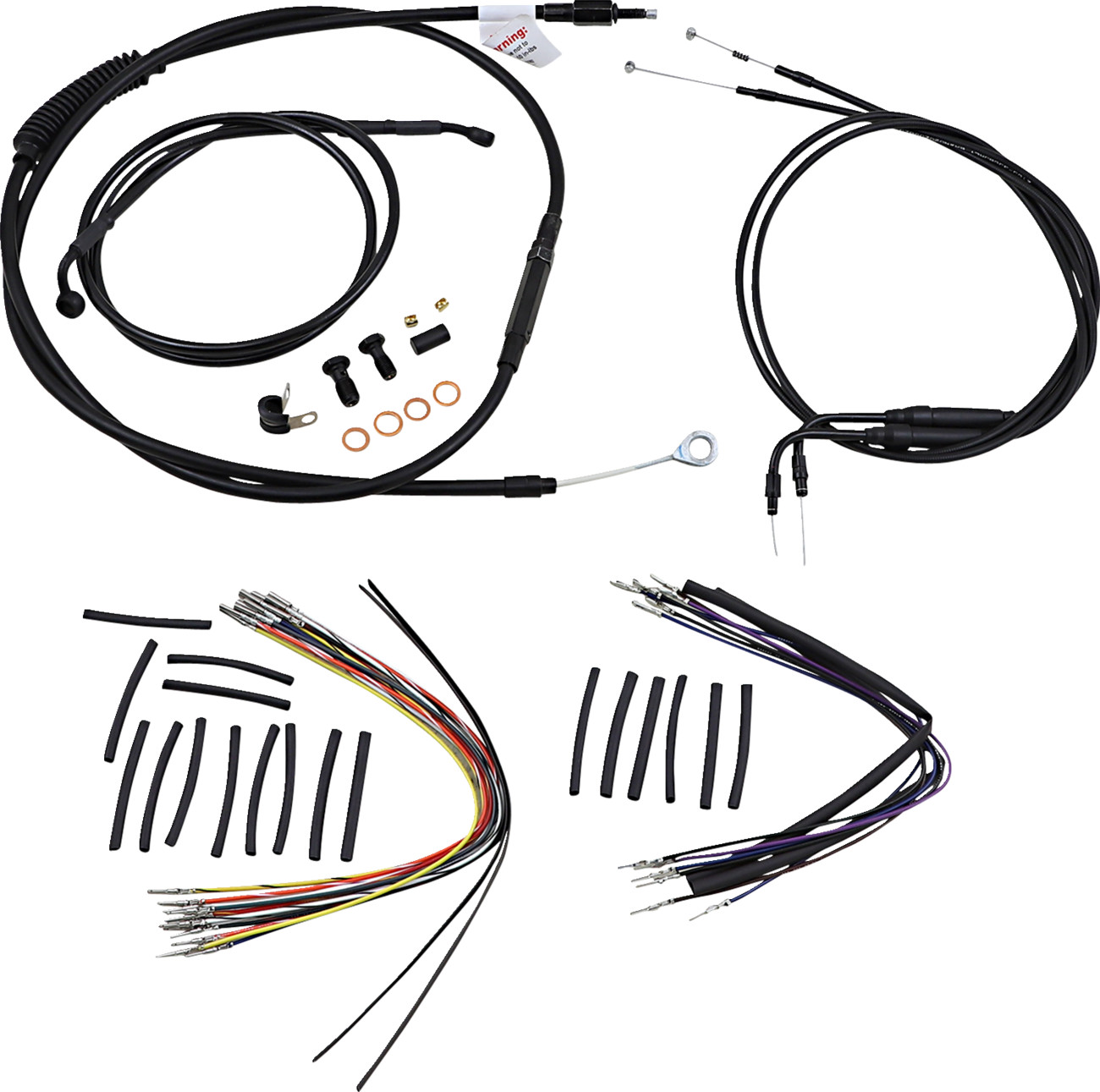 Burly Handlebar Cable Installation Kit For Harley Softail FL 2000-2006