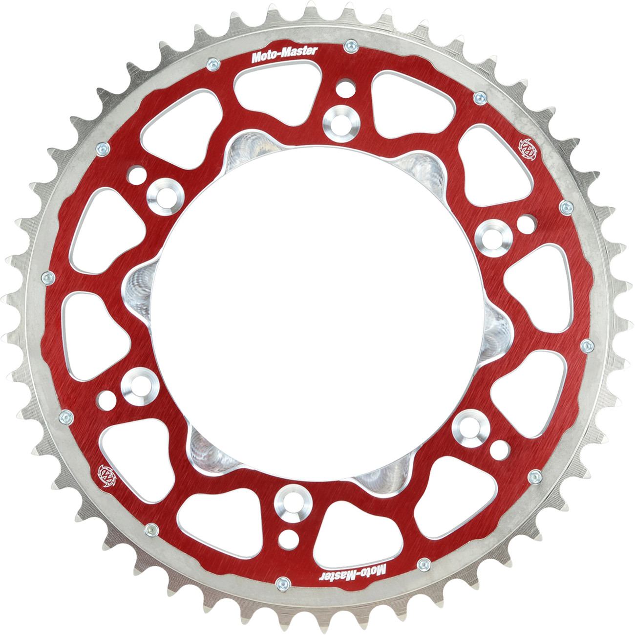 Moto-master Fusion Series Dual Ring Rear Sprocket - 49 Tooth - Red - Honda 49T