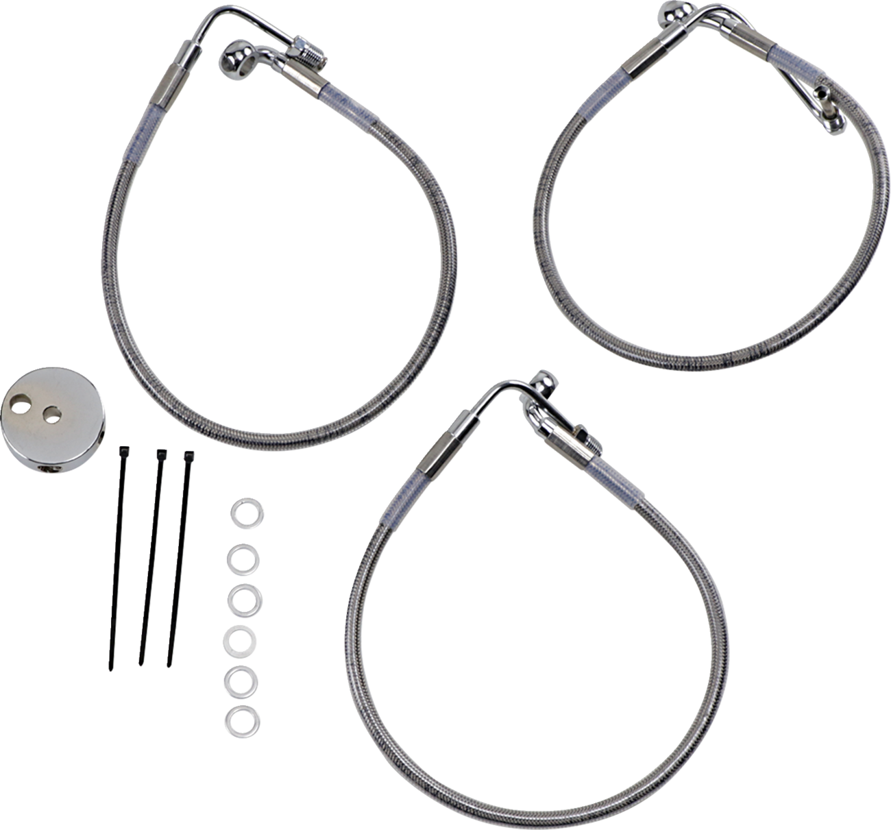 Drag Specialties Stainless Steel Brake Line Kit