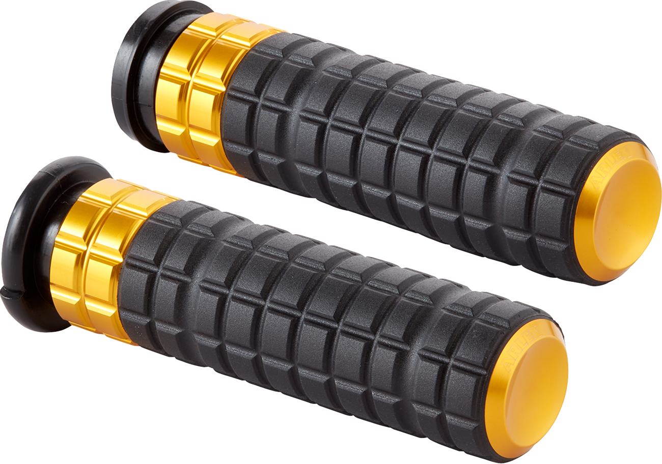 Arlen ness SpeedLiner Grips - TBW - Gold Harley Davidson