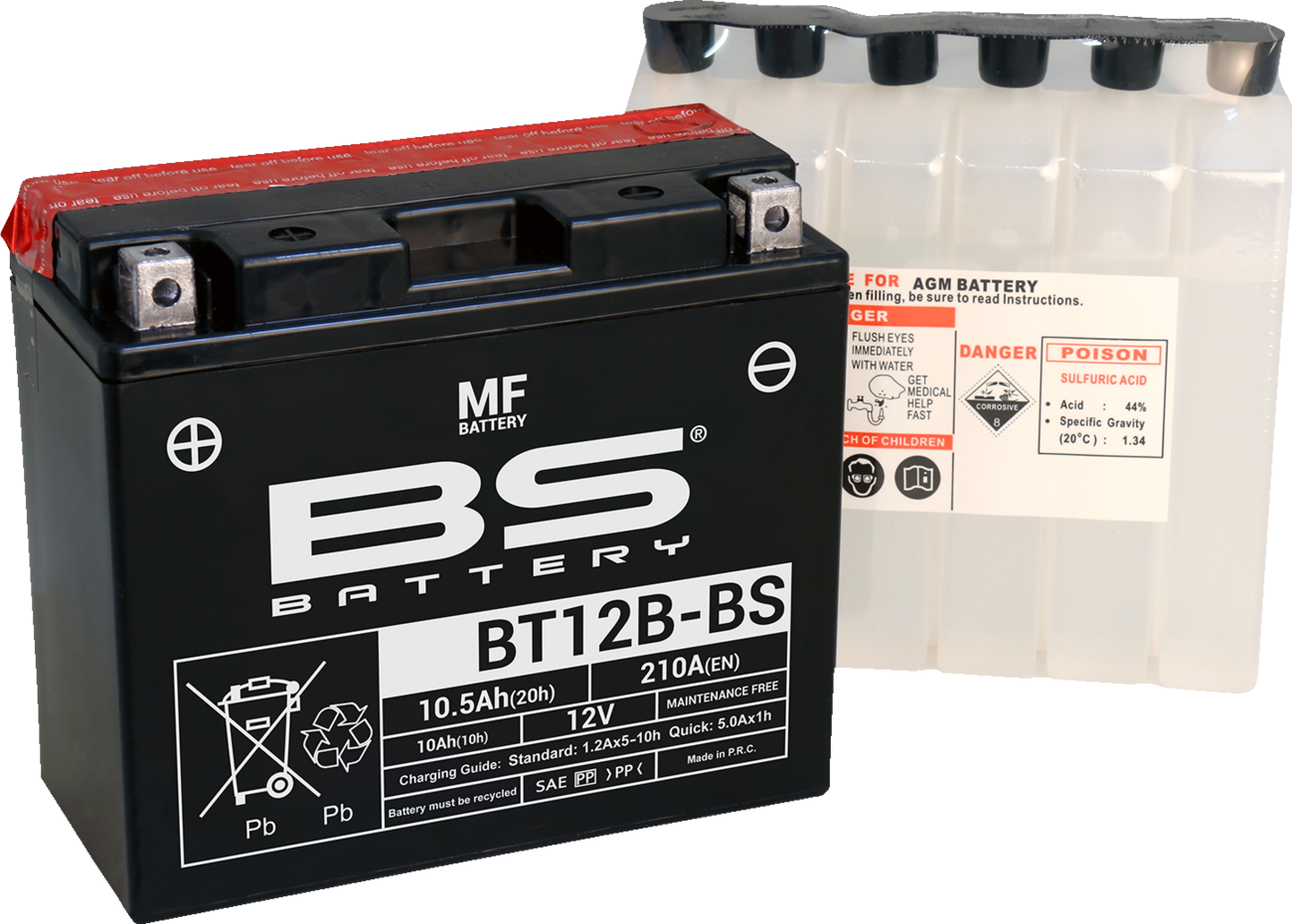 Bs battery Battery - BT12B-BS (YT) Ducati/Kawasaki/Triumph/Aprilia