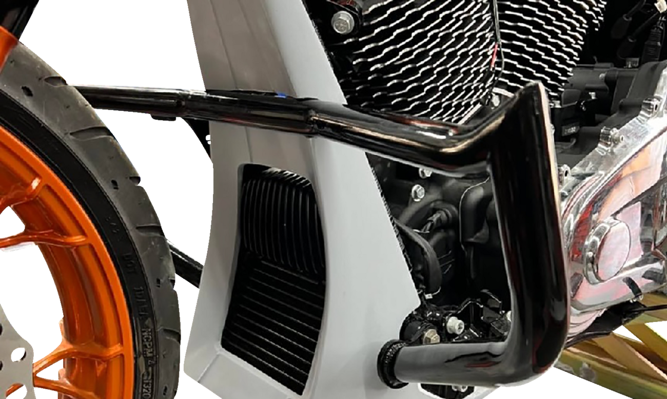Paul Yaffe Swoop Chin Spoiler For Mini Monkey Engine Guards For Harley Touring 2017-2025