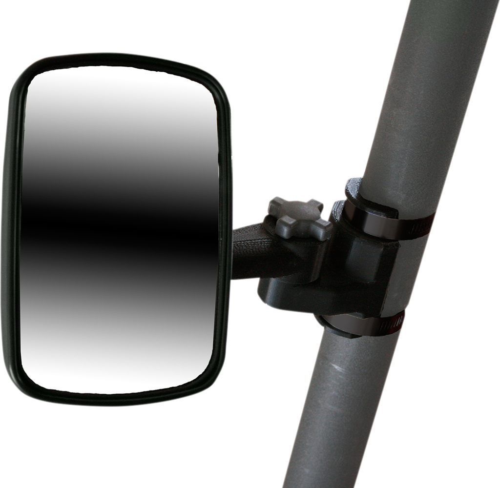 Atv-tek Mirror - Clearview - Side View - Breakaway - Rectangle - Black