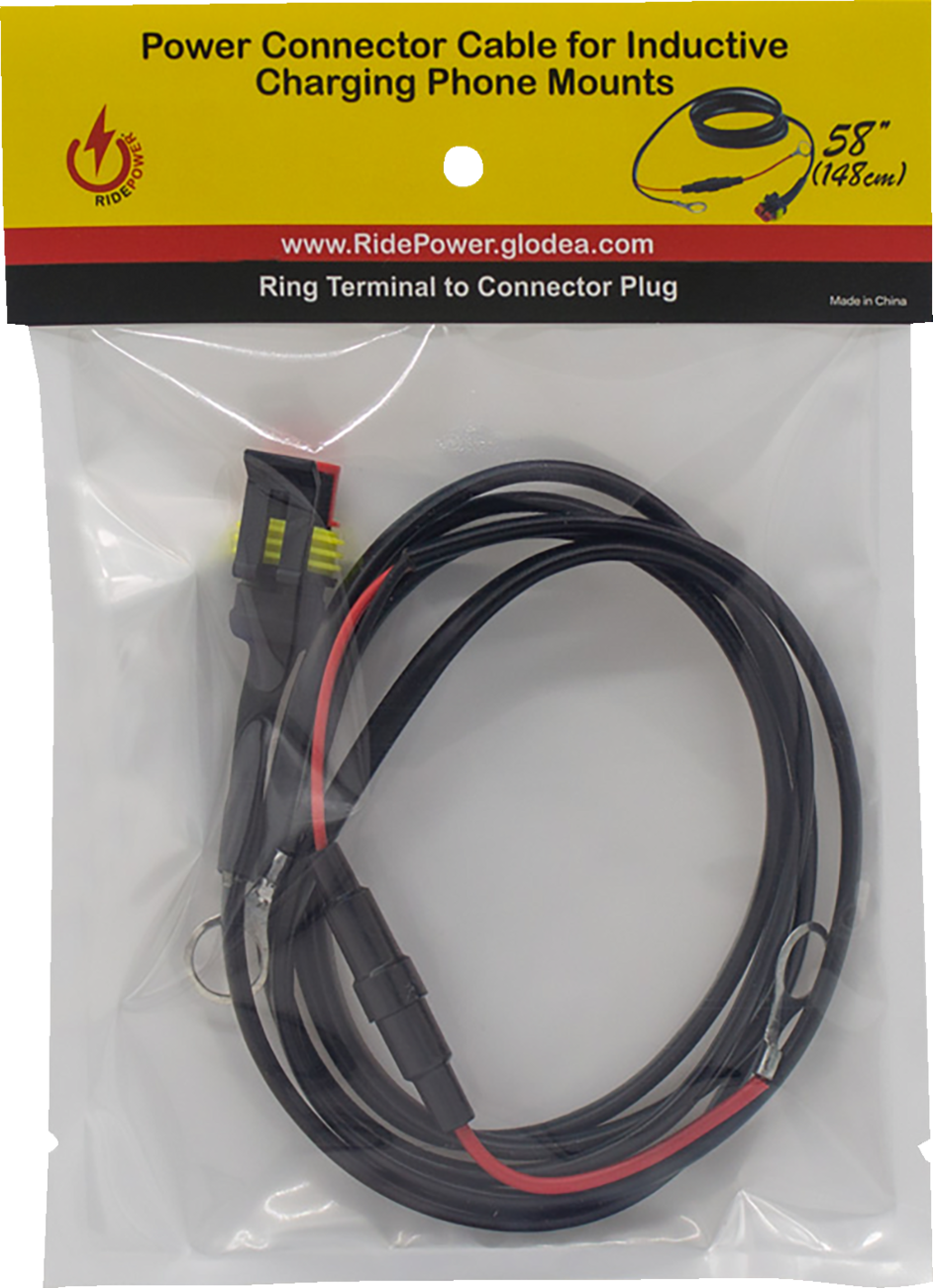 RIDEPOWER Inductive Phone Mount Quick Disconnect 58" Power Cable