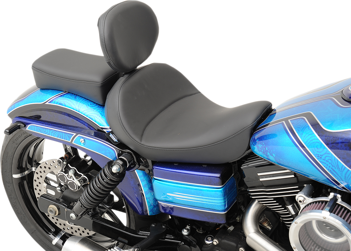 Drag specialties seats Solo Seat - Mild Stitched - Driver's Backrest - FXD/FLD '06-'17 Harley Davidson
