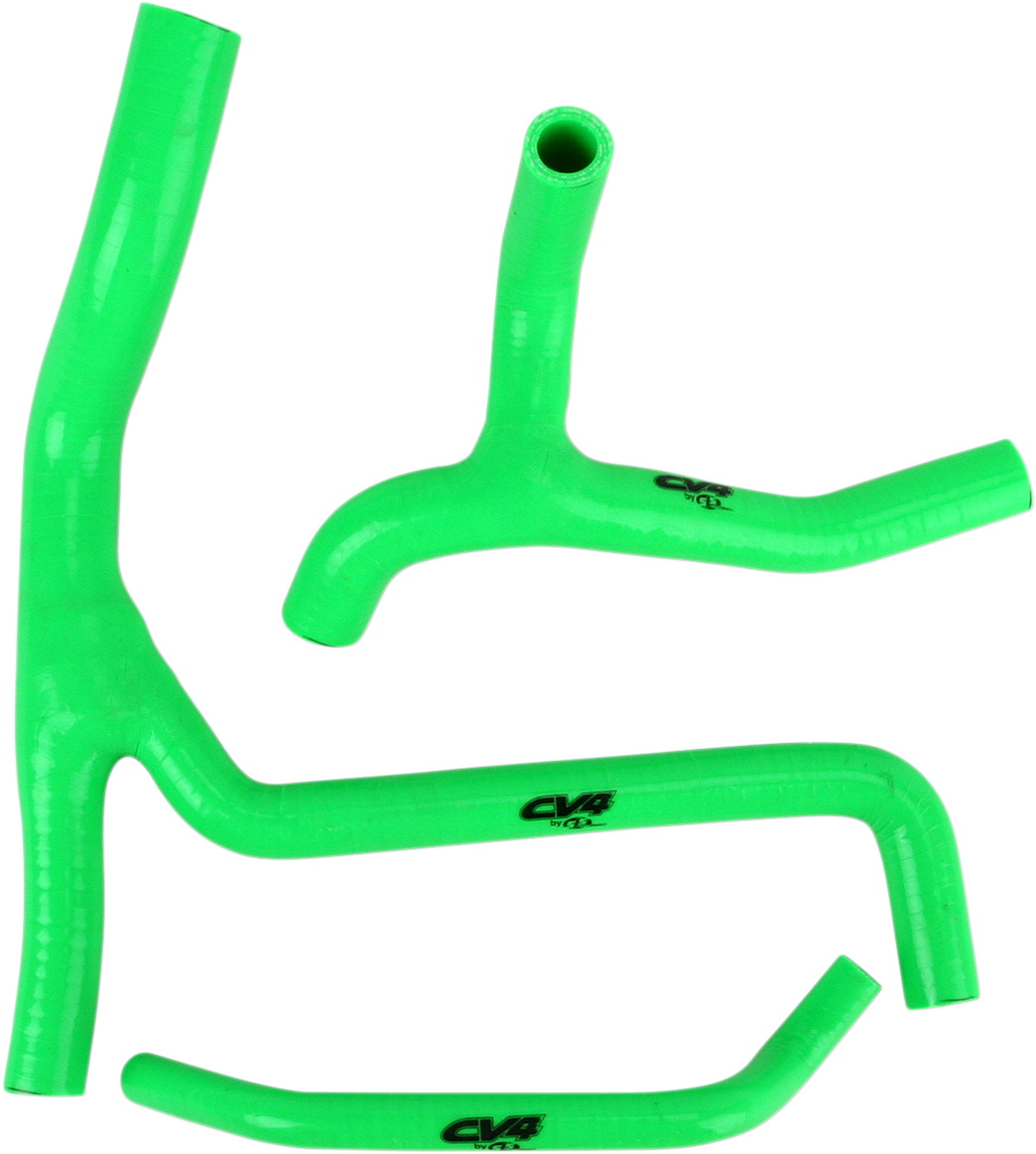 Cv4 Performance Radiator Hose Kit - Green - Kawasaki