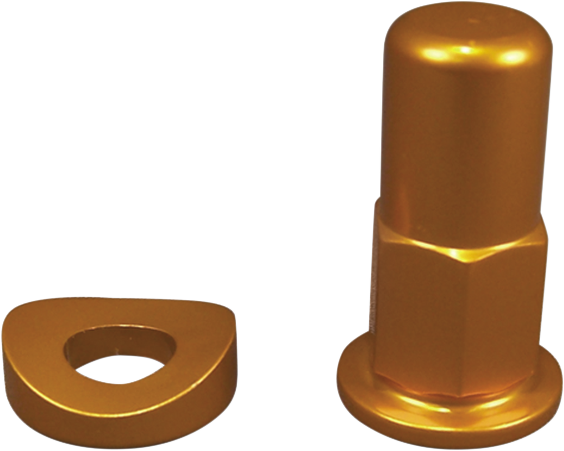 No toil Rim Lock Nut/Spacer - Kit - Gold