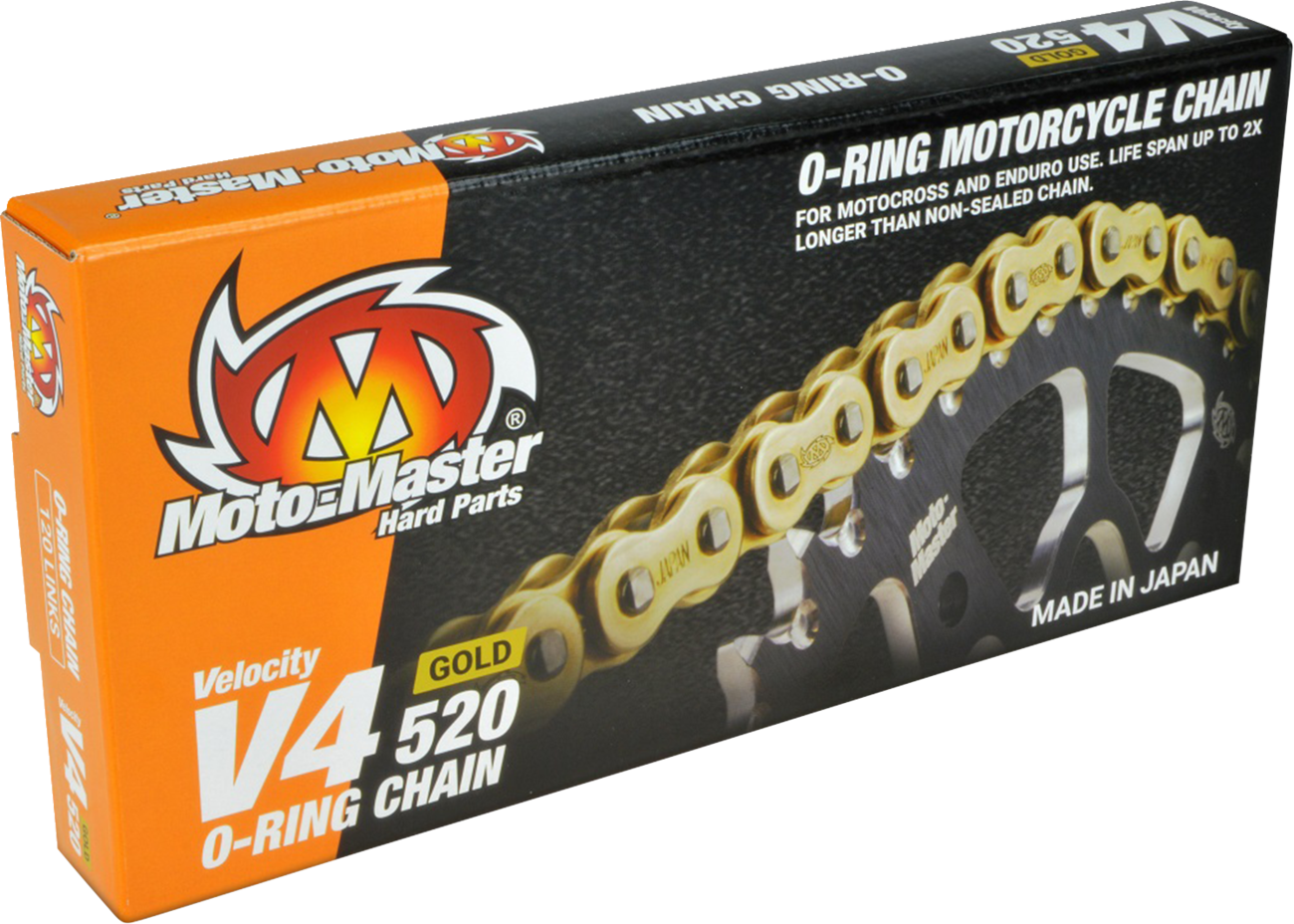 Moto-master V4 520 - Drive Chain - 120 Links - Gold
