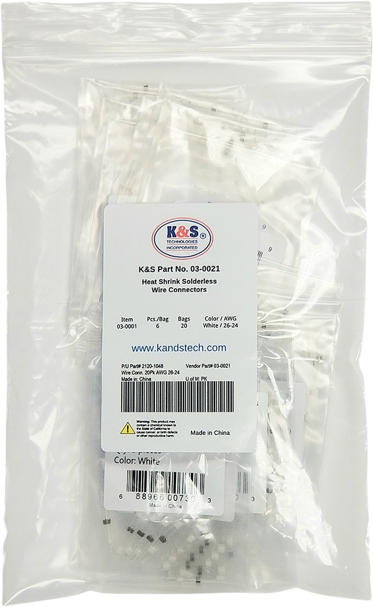 K&S TECHNOLOGIES Solderless Wire Connectors