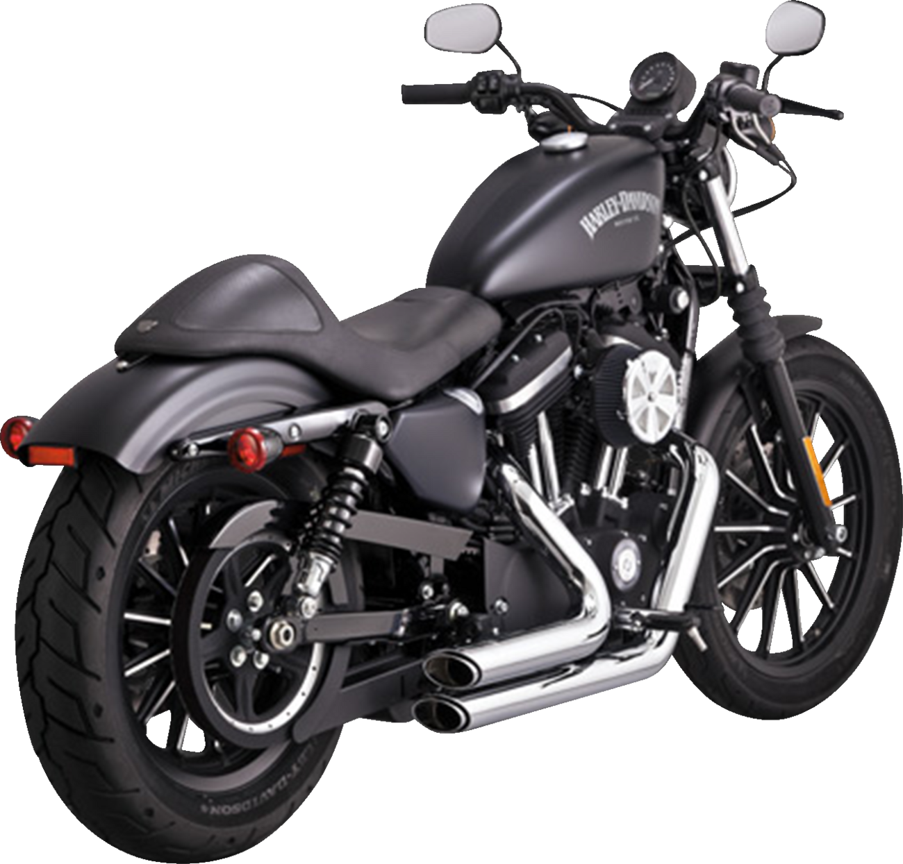Vance & Hines PCX Shortshots Staggered Exhaust For Harley