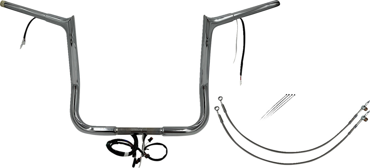 FAT BAGGERS INC. EZ Install Wired 1-1/4" Pointed Top Handlebar Kit