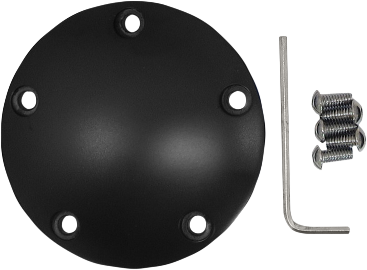 Drag specialties Points Cover - Flat Black - Twin Cam Harley Davidson