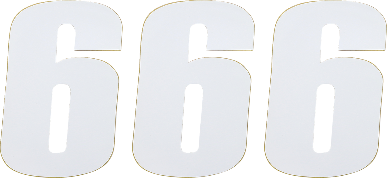 Vinyl Race Numbers