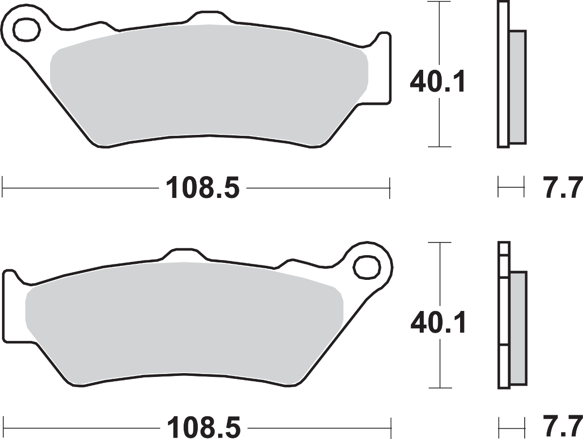 SBS HF Ceramic Front Brake Pads 674HF
