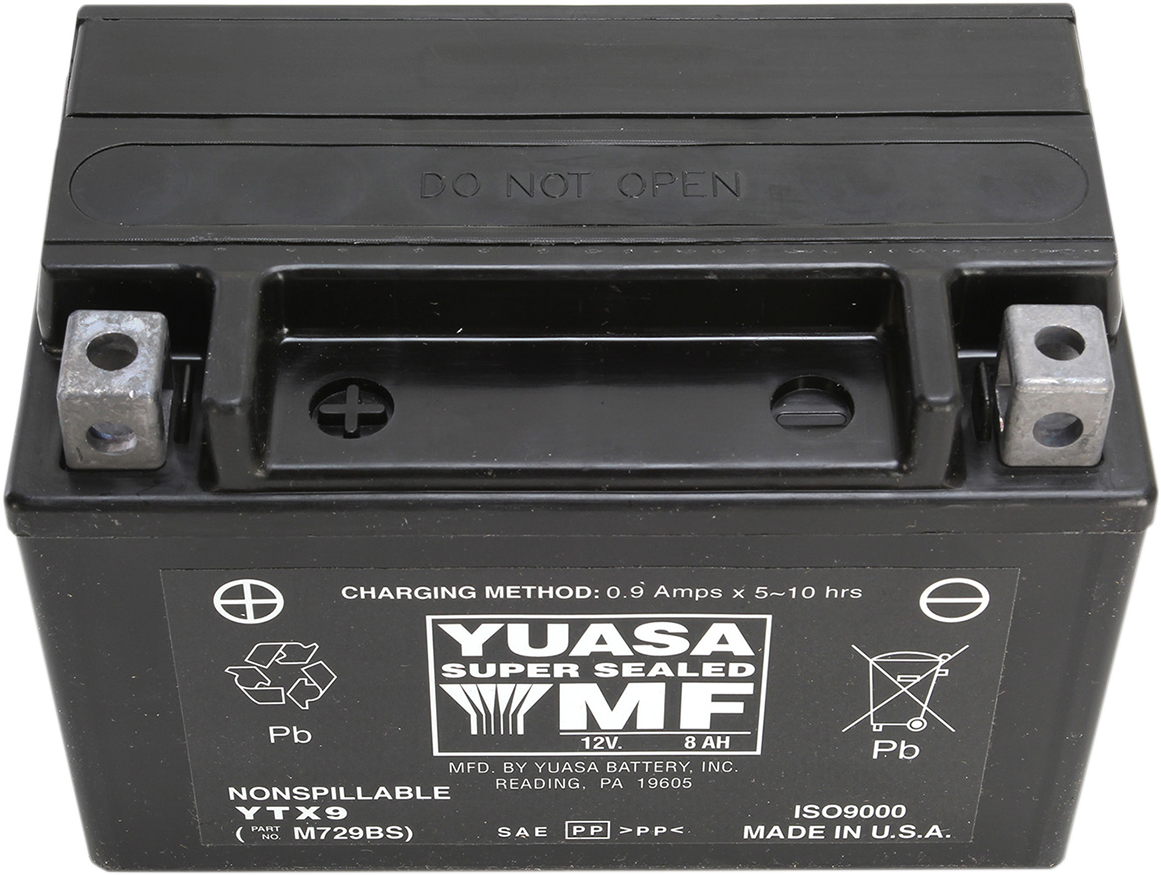 Yuasa AGM Maintenance-Free Battery Honda/KTM/Kawasaki/Suzuki/BMW/Triumph/Yamaha/Kymco