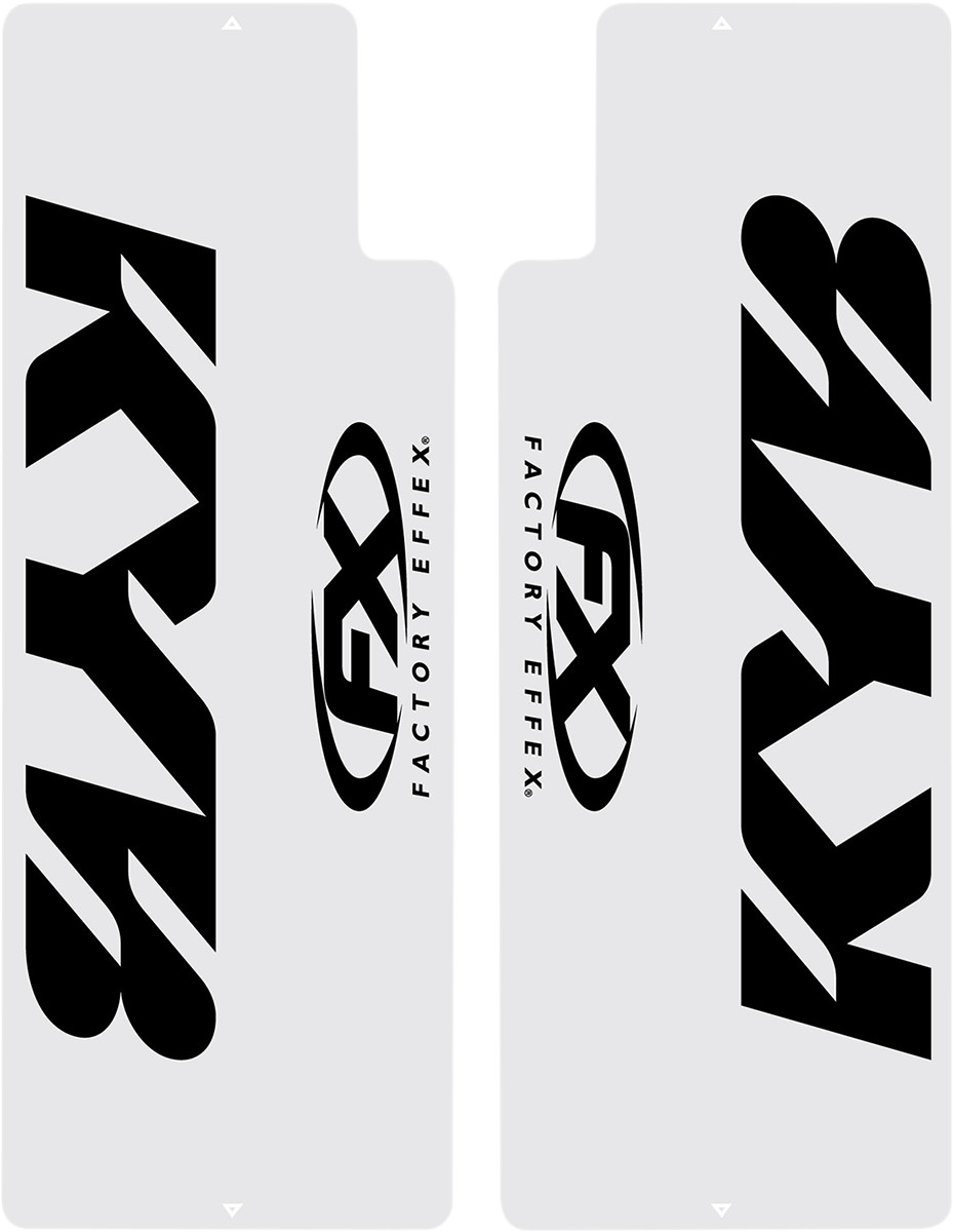 Factory effex Fork Shield Decal - Upper - Kayaba - Black