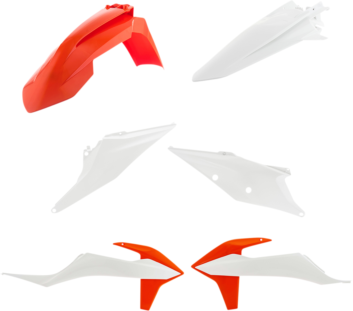 Acerbis Standard Replacement Body Kit - '21 OEM Orange/White KTM