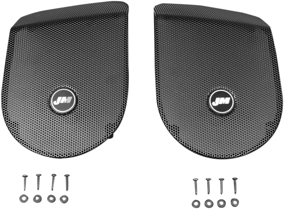 J & M Saddlebag Lid Speaker Grill Set