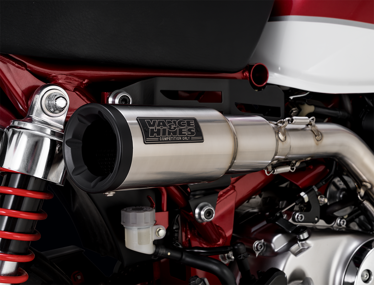 Vance & Hines Hi-Output Slip-On Brushed Honda Monkey Z125 2019-2025
