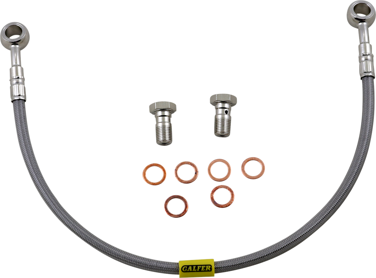 Gbrakes Brake Line - Stainless Steel 1994-1996 Kawasaki EX500D Ninja 500R / 1997-2005 Kawasaki EX500 Ninja 500R
