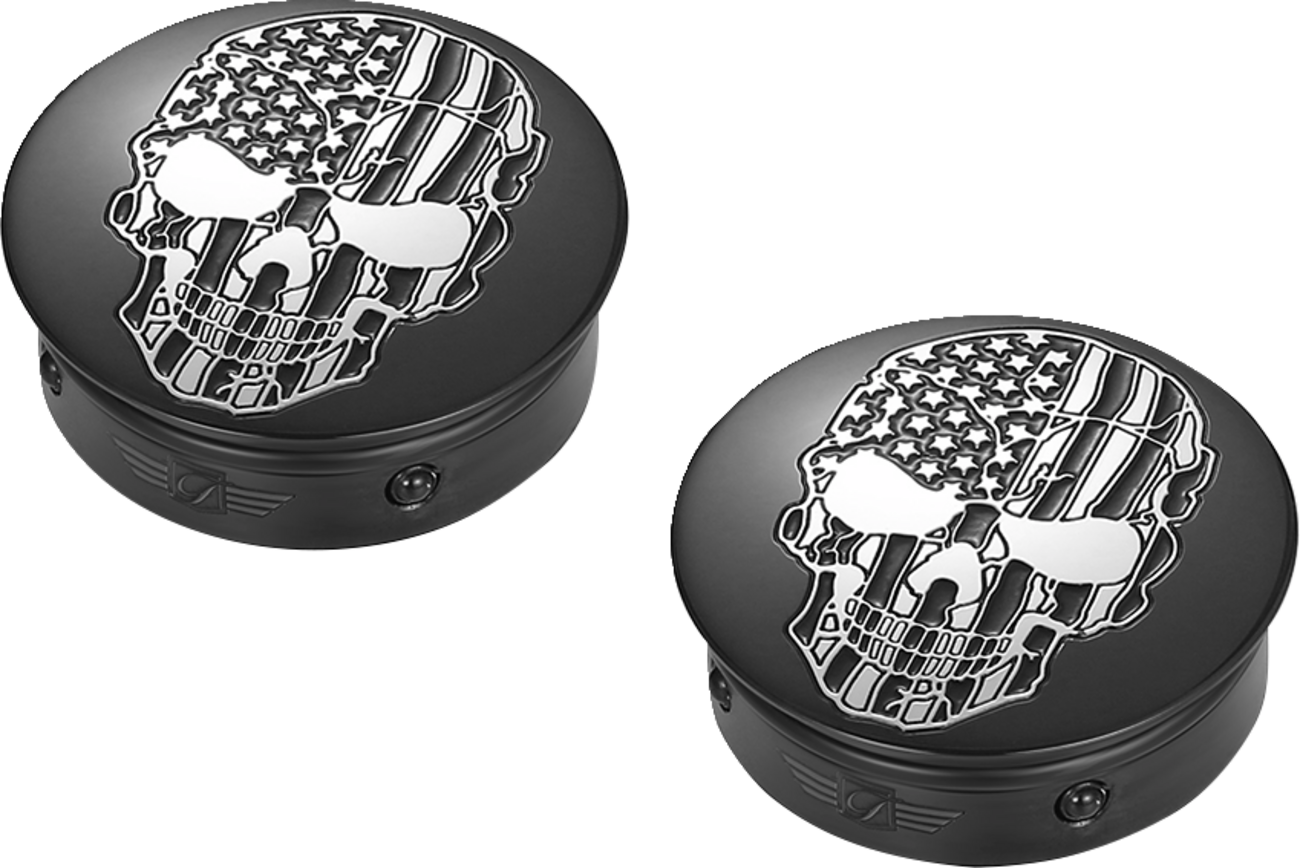 Figurati Designs Swing Arm Pivot Covers for Harley Touring 1985-2025