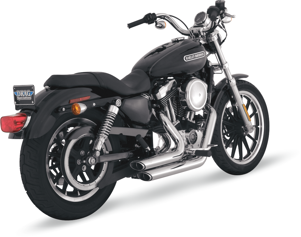 Vance & hines Shortshots Staggered Exhaust System - Chrome Harley Davidson