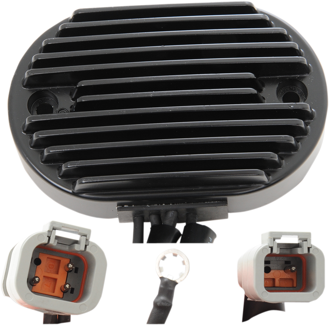 Drag specialties Regulator - Black - '07 FX/FLST Harley Davidson