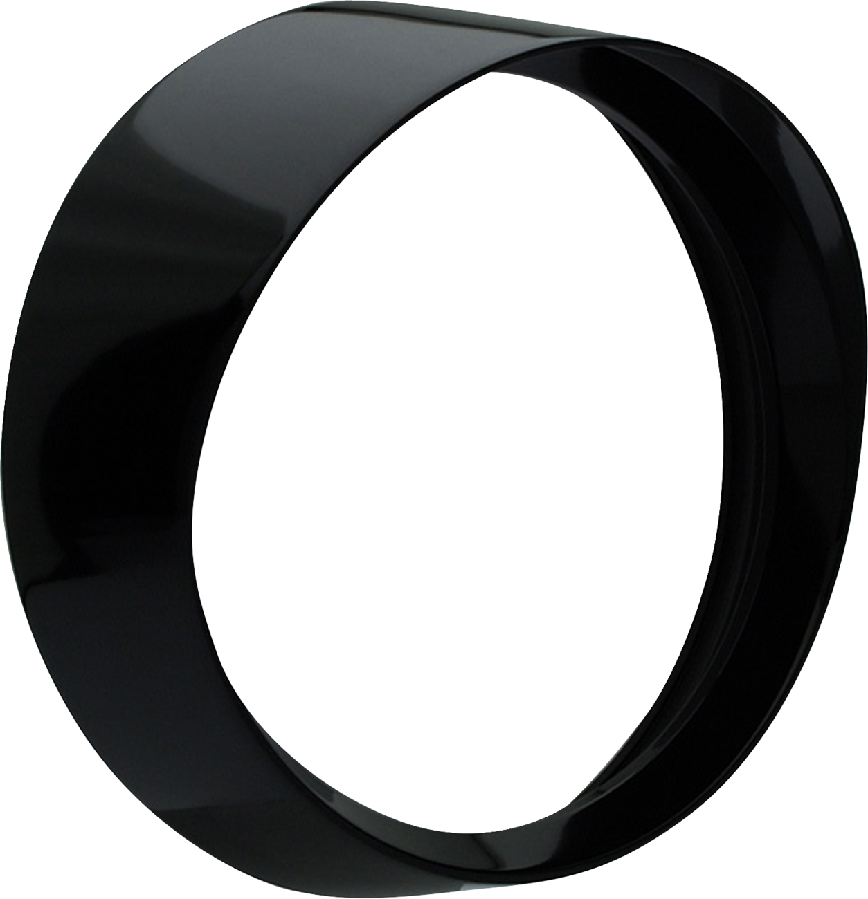 Headwinds Extended Headlight Bezel - 7" - Vista - Black Harley Davidson