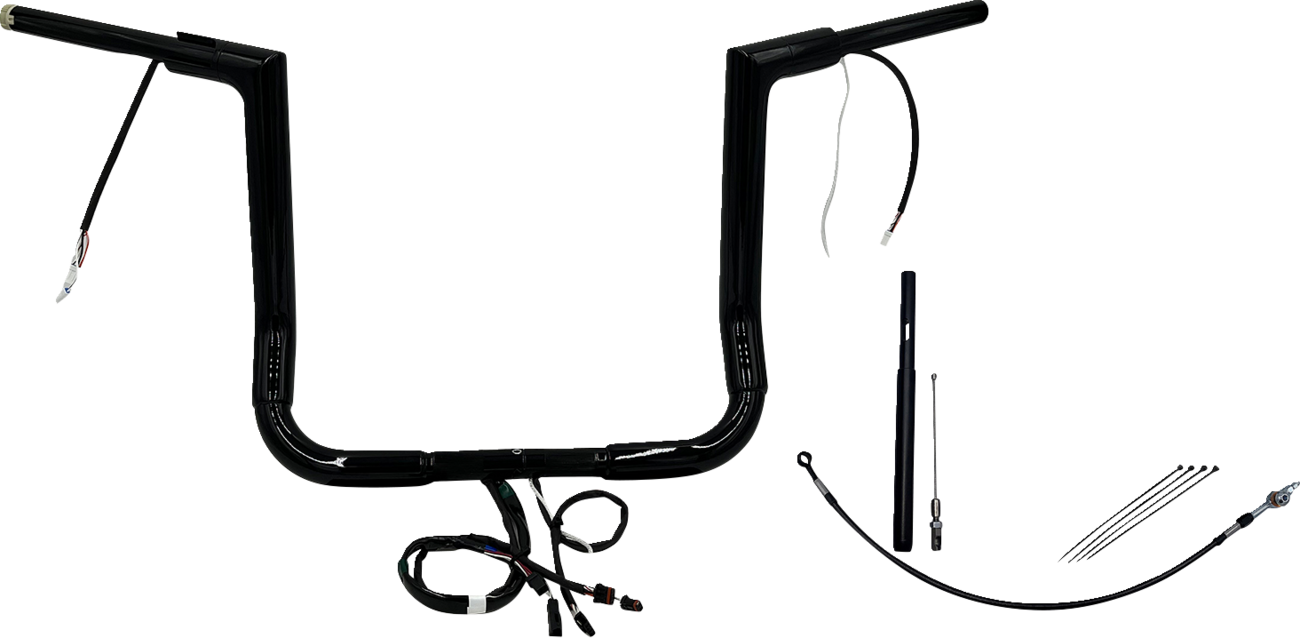 FAT BAGGERS INC. EZ Install Wired 1-1/2" Flat Top Handlebar Kit