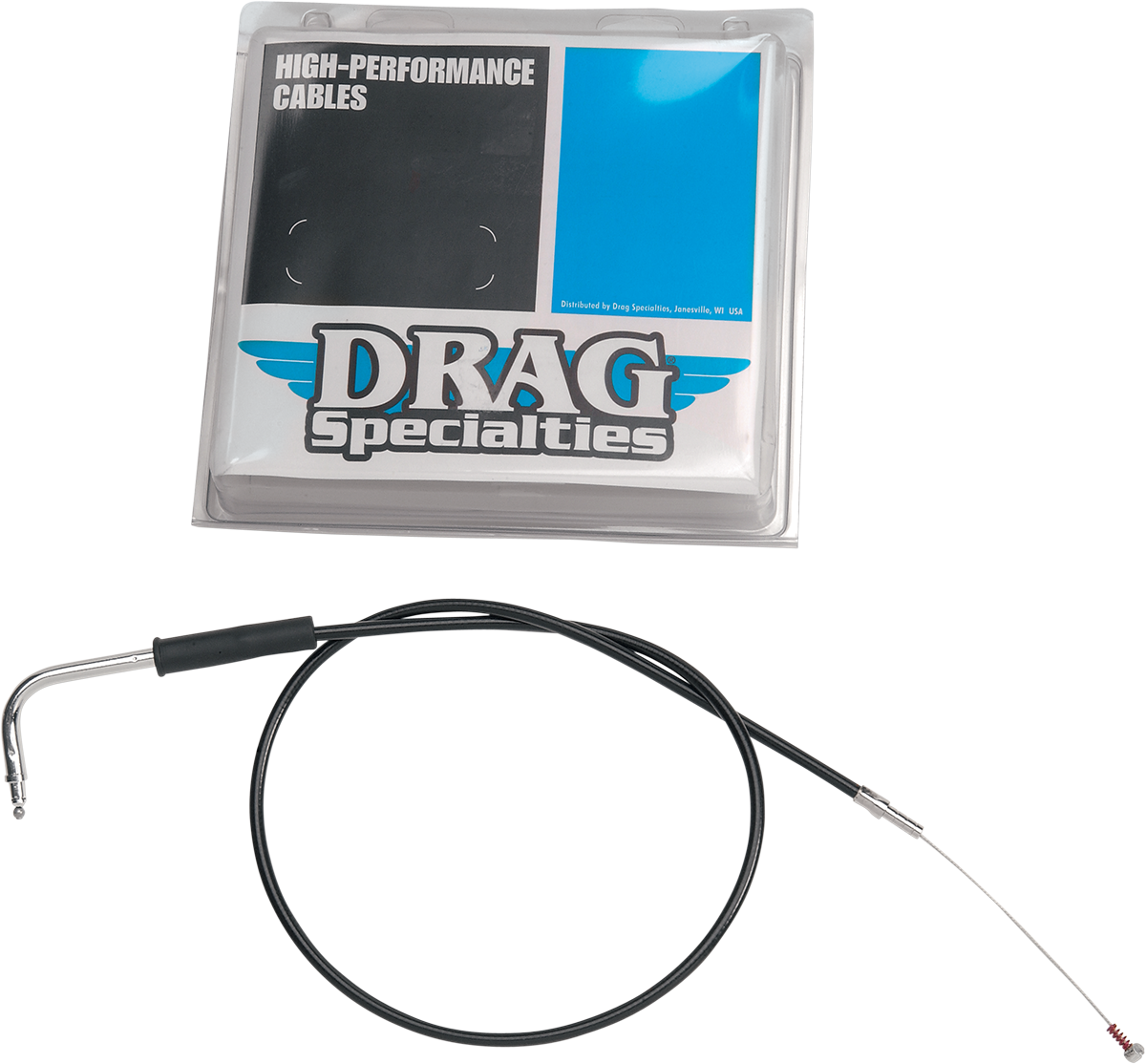 Drag Specialties Black Vinyl Throttle Cable 42.5" for 81-89 Harley Touring FLHT