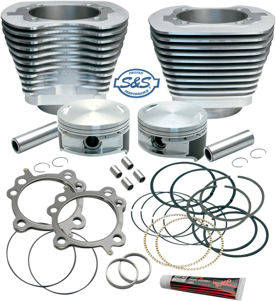 S&S CYCLE Replacement Cylinder & Piston for S&S 106" Stroker Kit