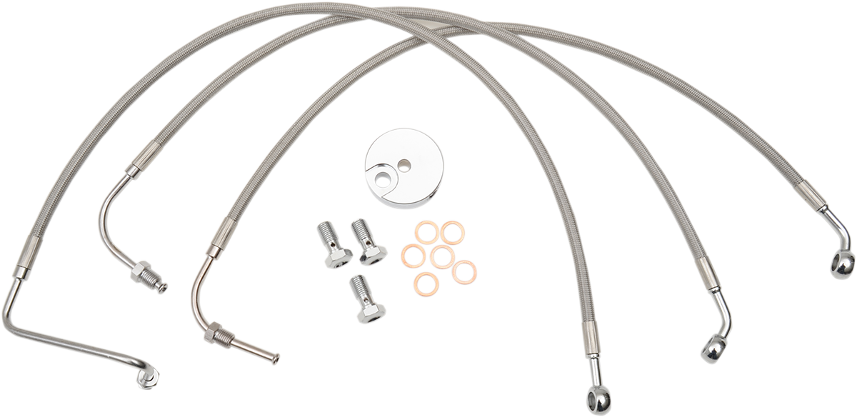 LA CHOPPERS Stainless Steel Brake Line Kit