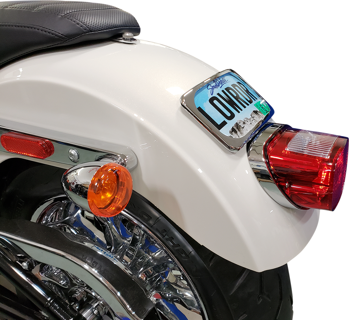 Drag specialties License Plate Mount - Large Radius