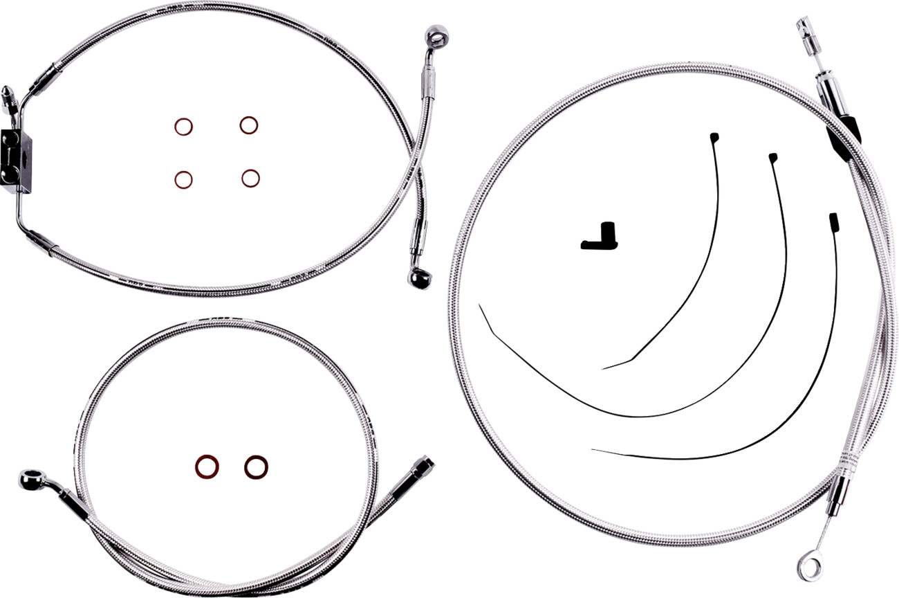 Magnum shielding Sterling Chromite II® Designer Handlebar Installation Kit - 6" - FXLR/FXFB/S Harley Davidson