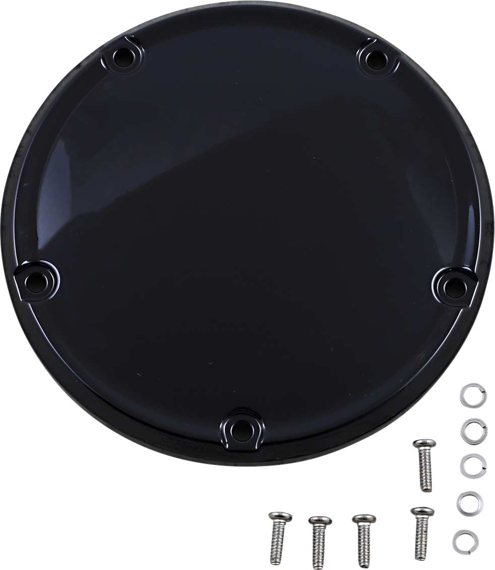Drag specialties Derby Cover - Gloss Black - Softail Harley Davidson