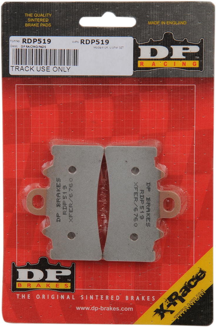 DP BRAKES RDP X-Race Titanium Sintered Brake Pads