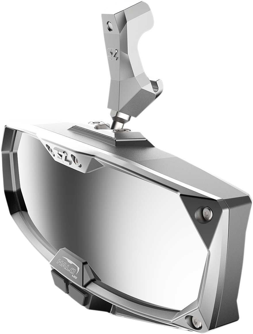 Halo R Rear View Mirror with Cast Aluminum Bezel/LED Cabin Light - Can Am Defender