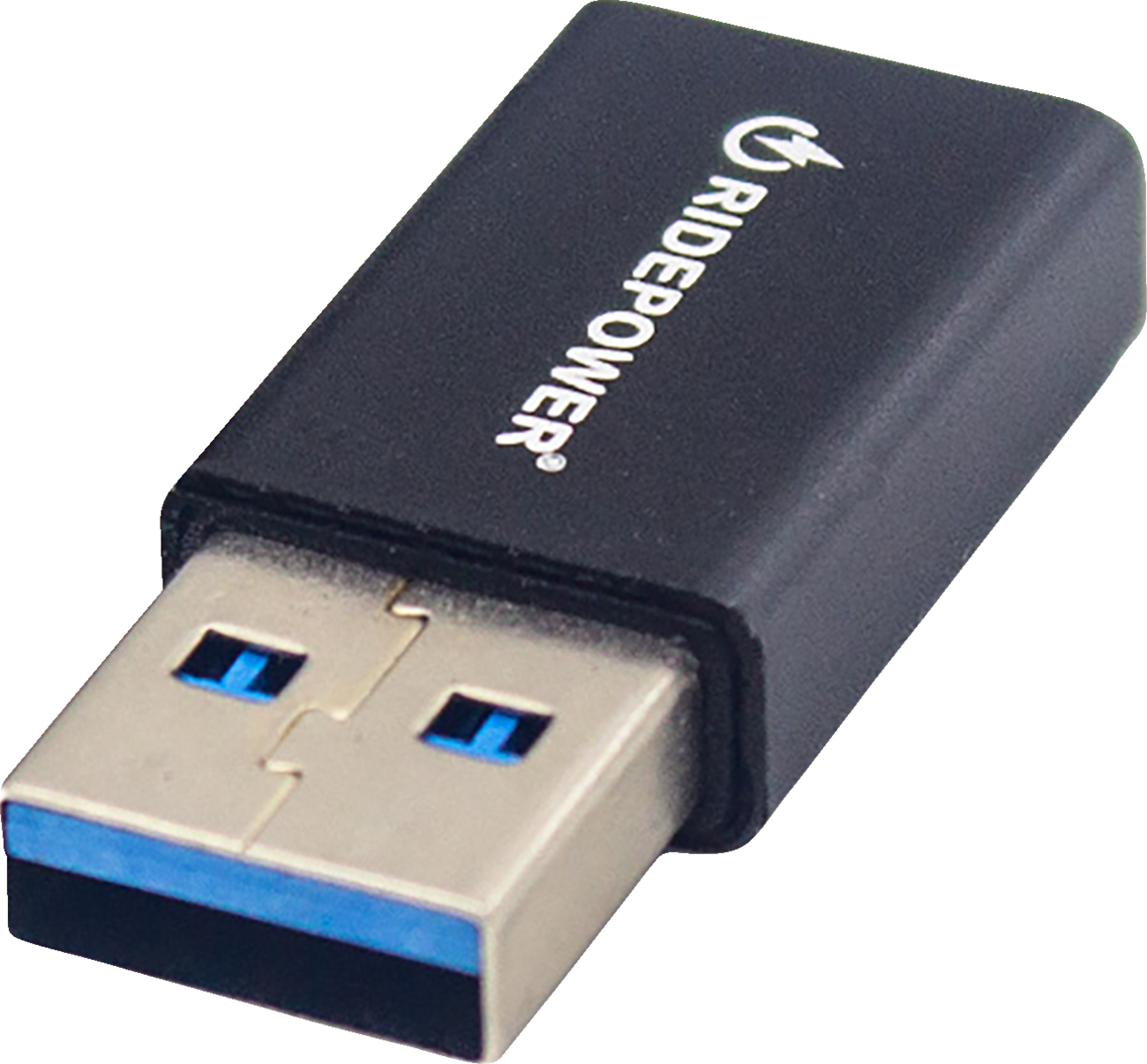 RIDEPOWER Male USB to Female USB-C Compact Power Adapter