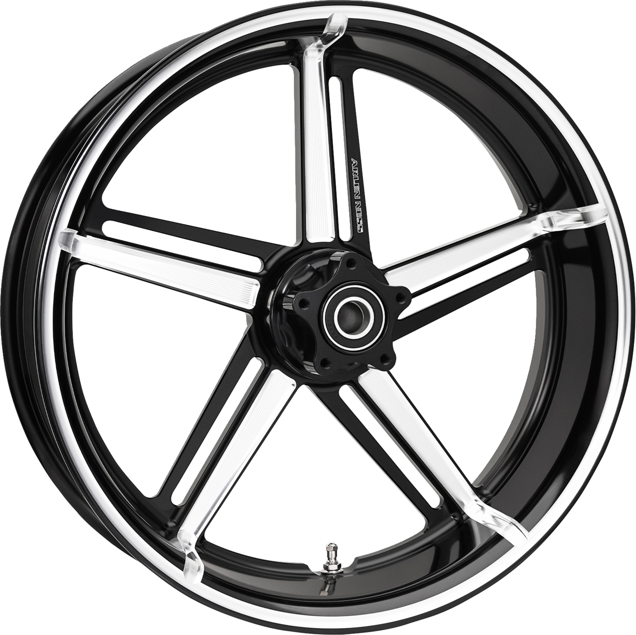 Arlen ness Wheel - Factory 24 - Front - Black/Contrast Cut - 21x5.5 Harley Davidson