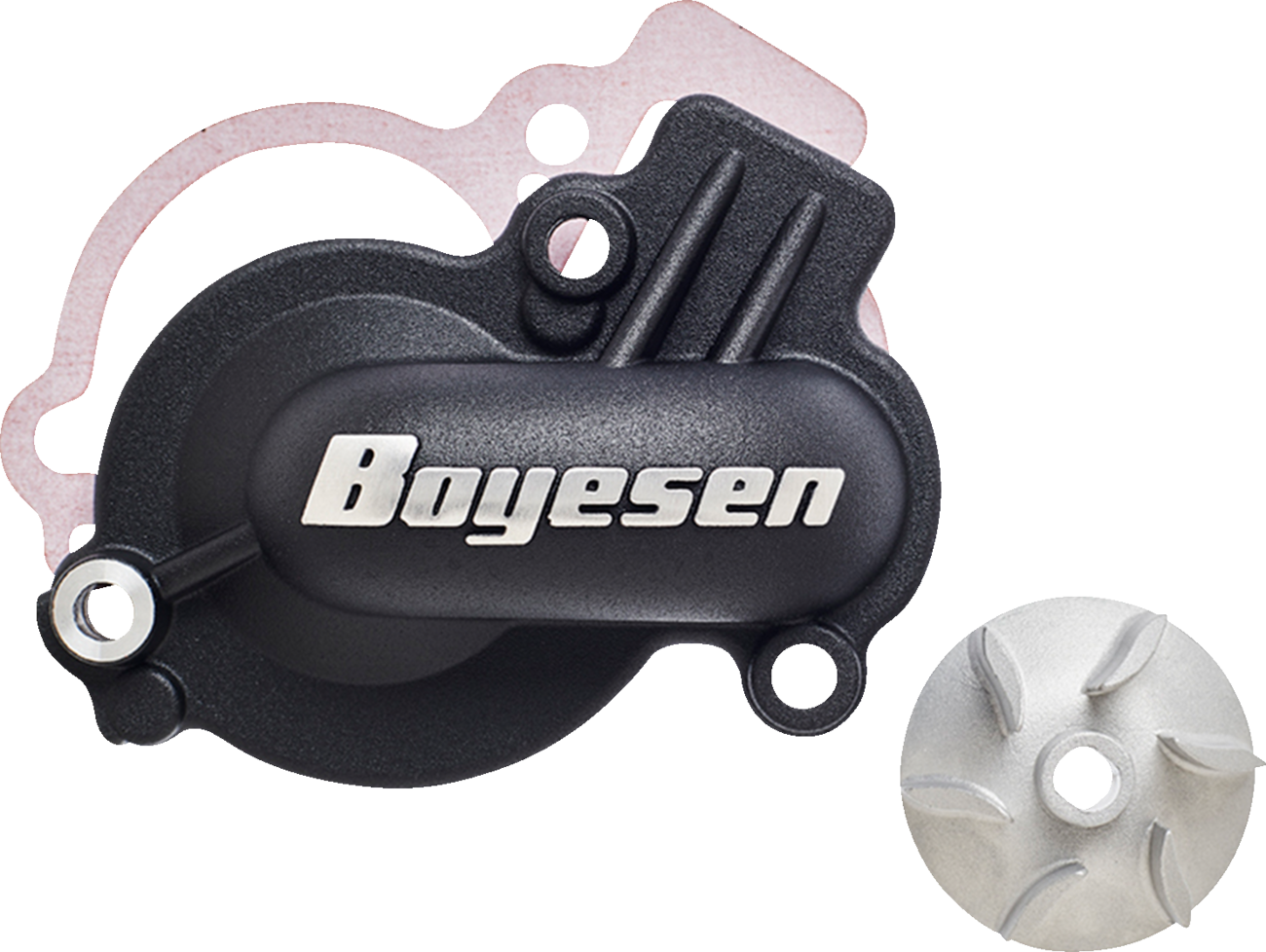 Boyesen Impeller/Waterpump Cover - Black - Gas Gas/Husqvarna/KTM