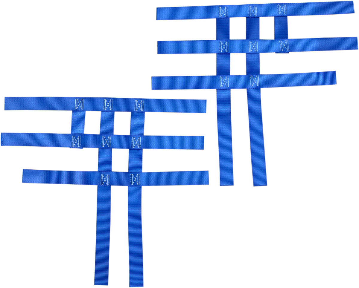 Motorsport products Nerf Bar Net - Blue - Yamaha/Honda