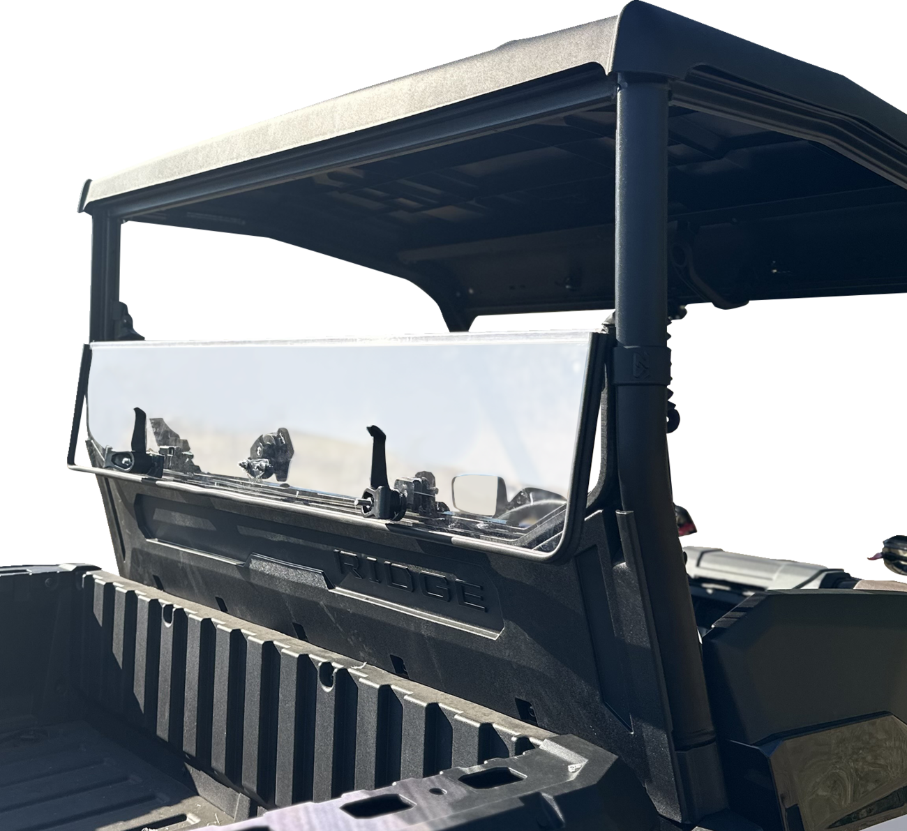 Seizmik Folding Poly Rear Windshield Kawasaki Ridge 2024-2025
