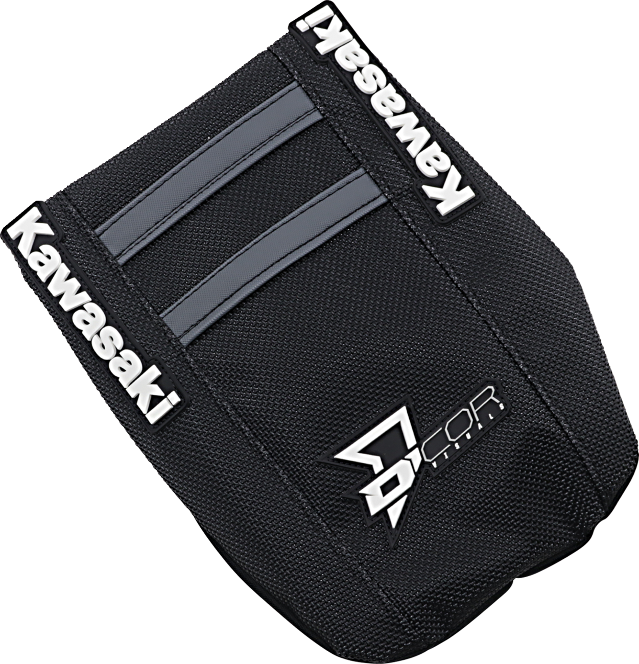 D'cor visuals Seat Cover - Black/Gray - KX '19-'25 2019-2025 Kawasaki KX450 / 2021-2025 Kawasaki KX250