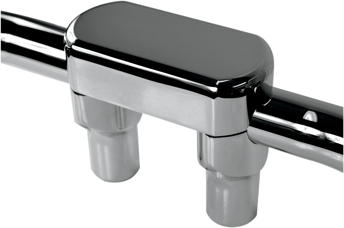 Drag specialties Handlebar Riser & Top Clamp Kit - 3" - Big Buffalo - Chrome